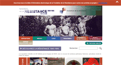 Desktop Screenshot of museedelaresistanceenligne.org