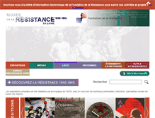 Tablet Screenshot of museedelaresistanceenligne.org